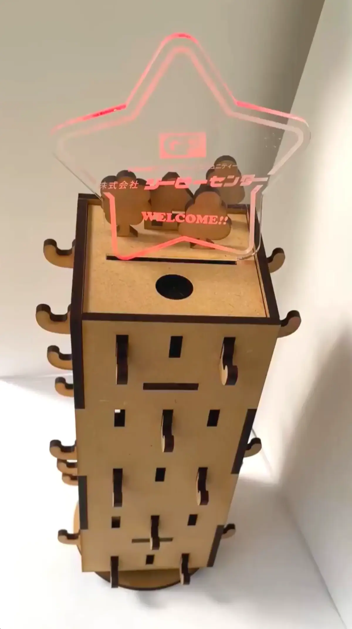 【回転ディスプレイ】木目アイアン調回転什器 回転ディスプレイ】木目アイアン調回転什器