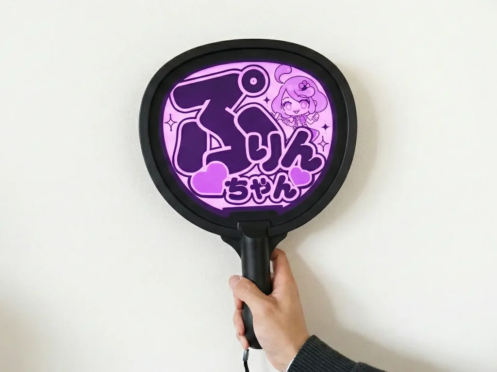 うちわ型推しライトシート